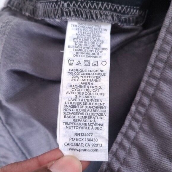 Prana Mens Bridger Gray Slim Fit Jeans Size 40x30 - Picture 9 of 11
